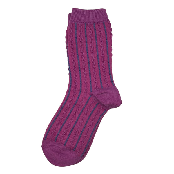 Lyon Textured Print Socks
