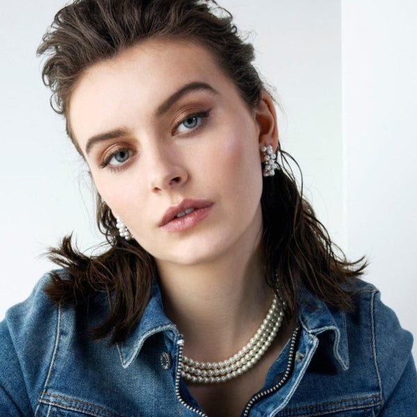 Alana Silver & Pearl Drop Earrings