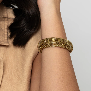 Gold Chunky Mesh Bracelet