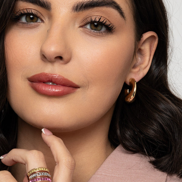 Avianna Gold Hoop Earrings