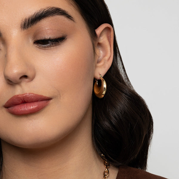Arian Gold Hoop Earrings