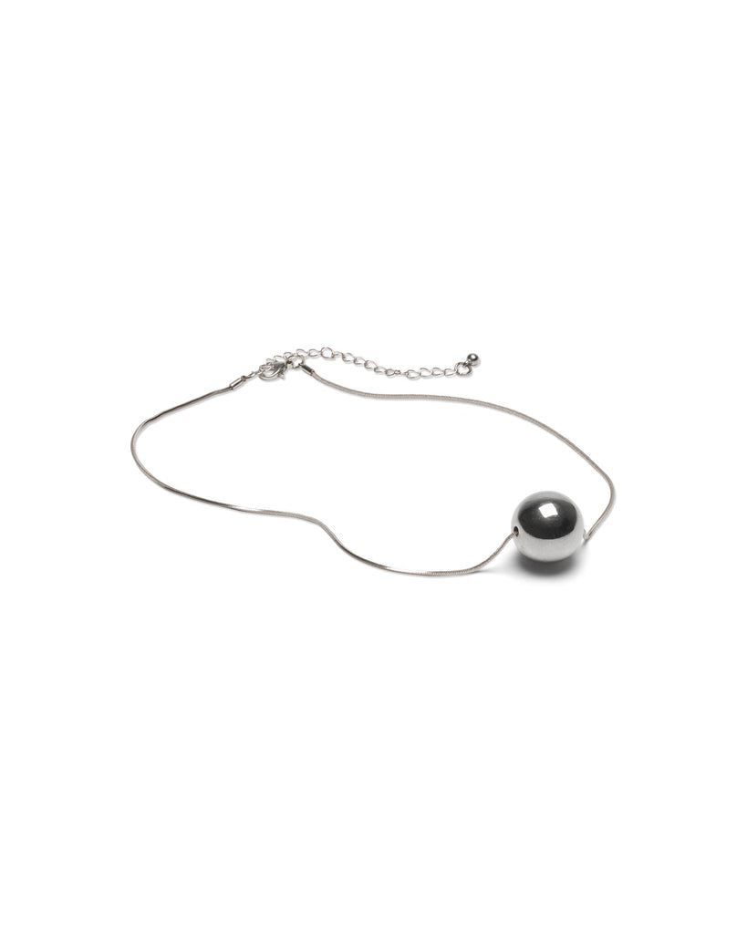 Pendle Silver Large Ball Necklace