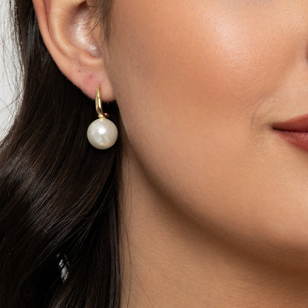 Siena Gold & Pearl Drop Earrings