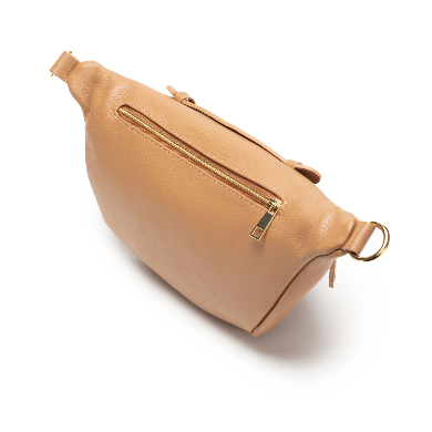 Arc Camel Leather Sling Handbag