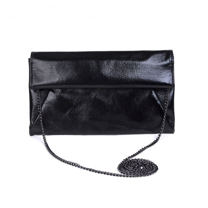 Black Envelope Clutch Bag