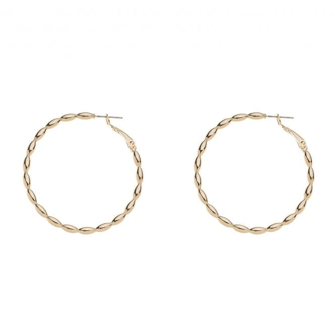 Gold Bubble Hoop Earrings