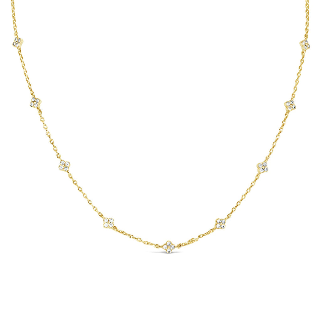 Gold & Crystal Club Necklace