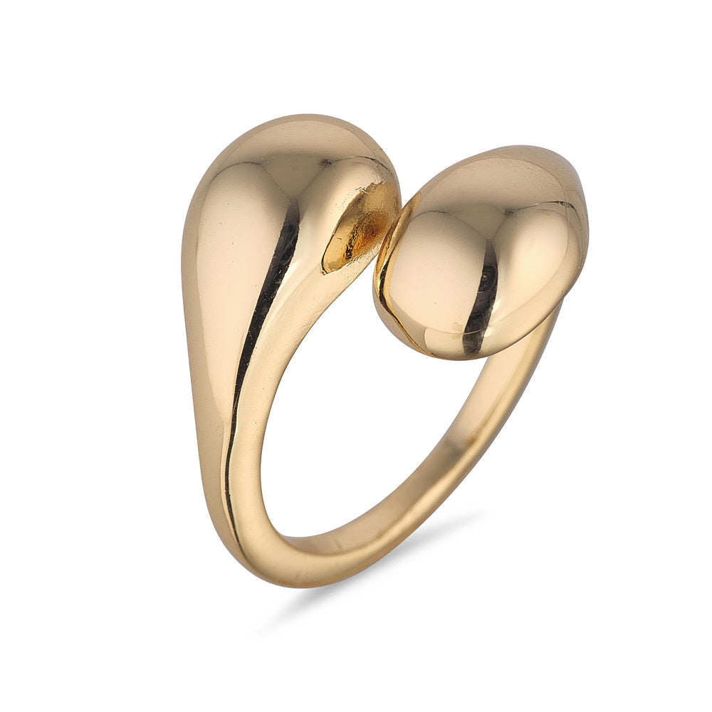 Gold Chunky Layered Ring