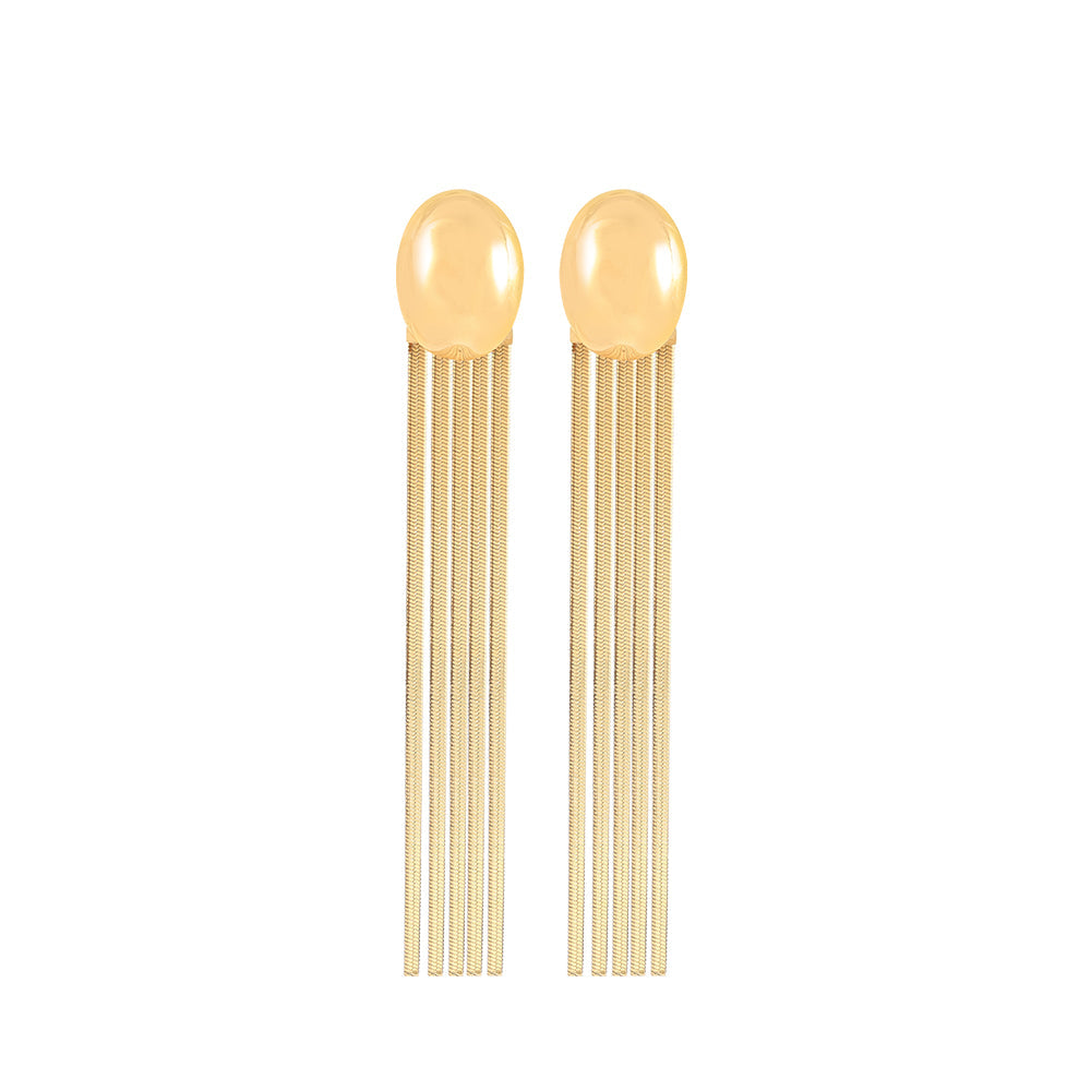 Ila Gold Snake Chain Drop Earrings
