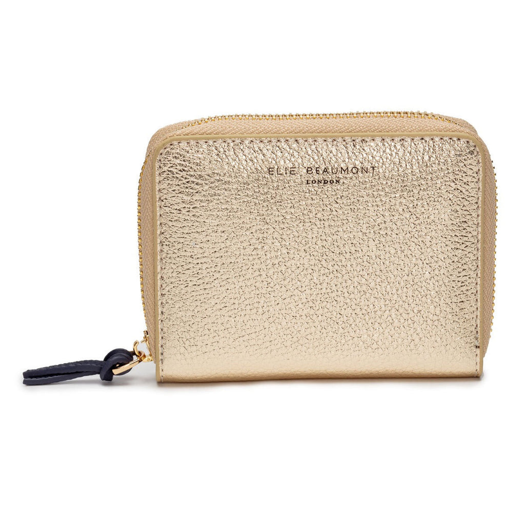 Gold Elie Beaumont Leather Purse
