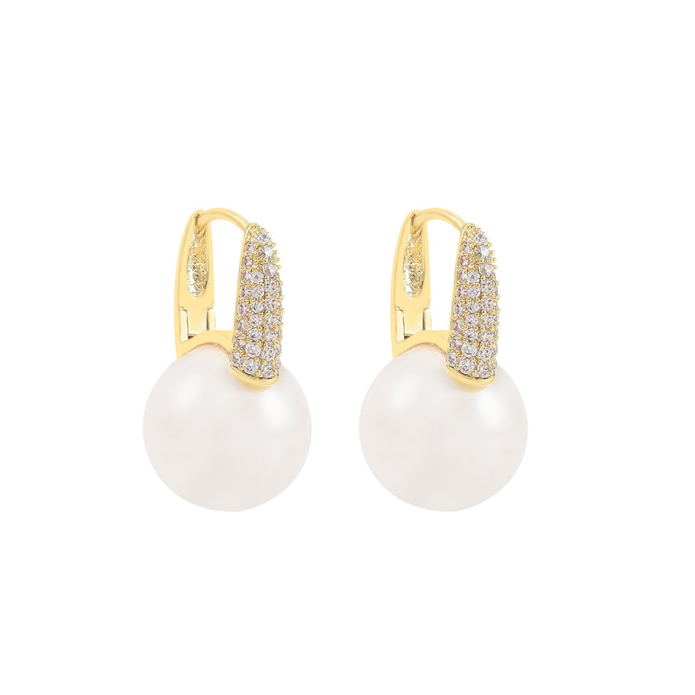 Jianna Gold & Pearl Drop Earrings