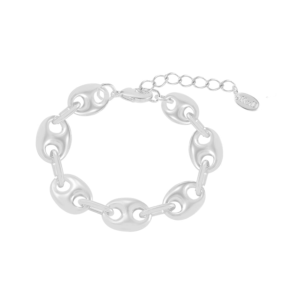 Mallory Chunky Silver Bracelet