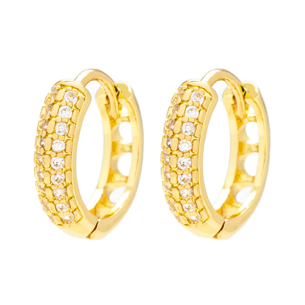 Tatum Gold Medium Hoop Earrings