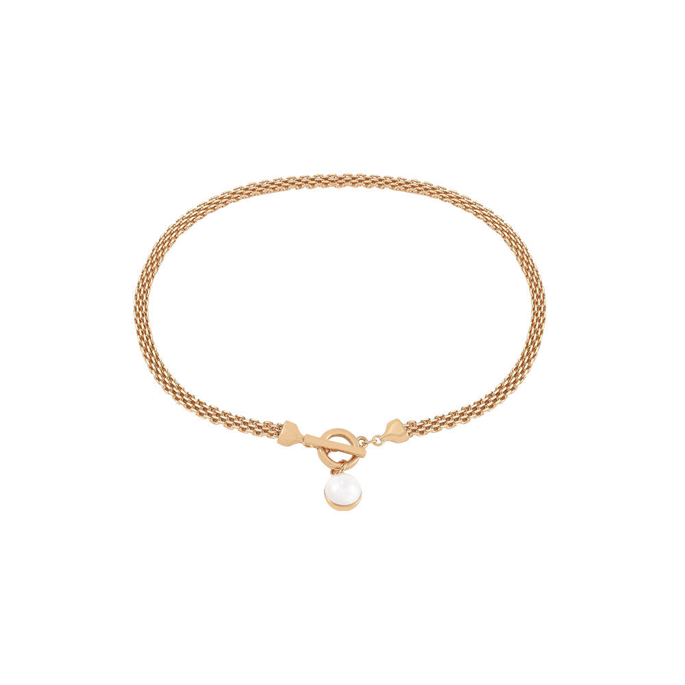 Meilani Gold Chain & Pearl Drop Necklace
