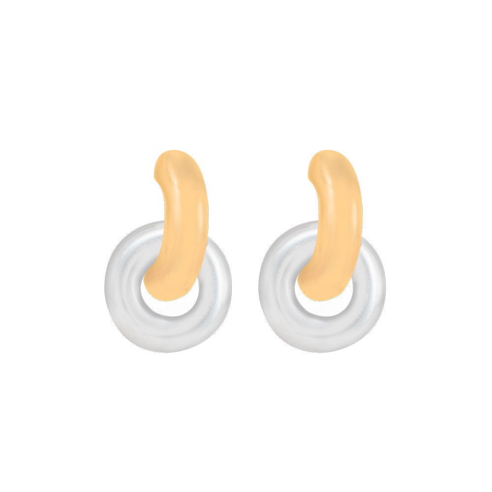 Kyleigh Mixed Metal Chunky Earrings