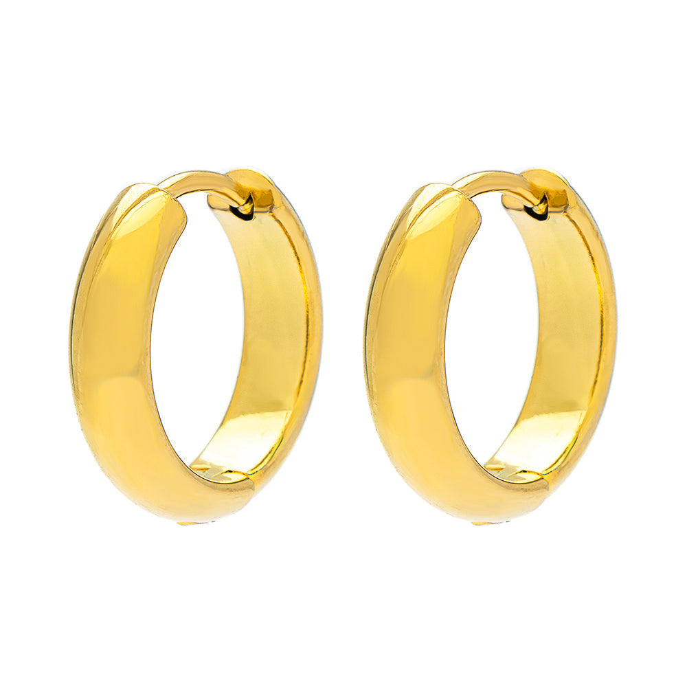 Palmer Medium Gold Hoop Earrings