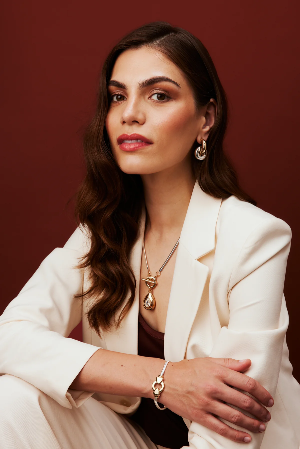 Kallie Mixed Metal Drop Necklace