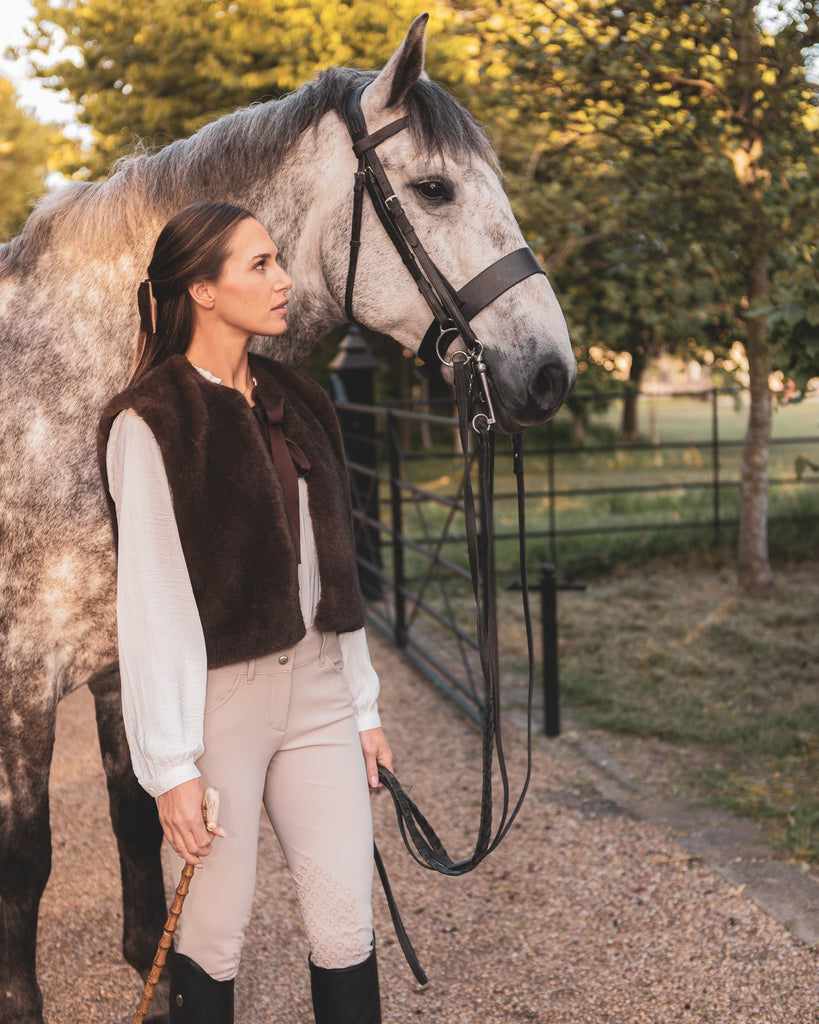 Felicity Cappuccino Faux Fur Gilet