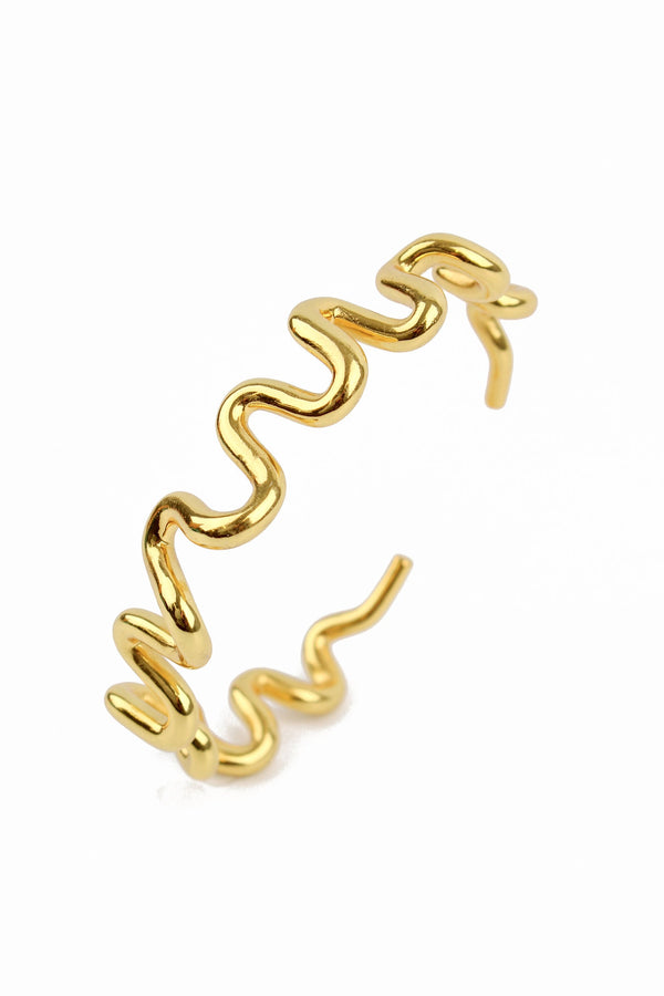 Gold Wiggle Bangle Braceler