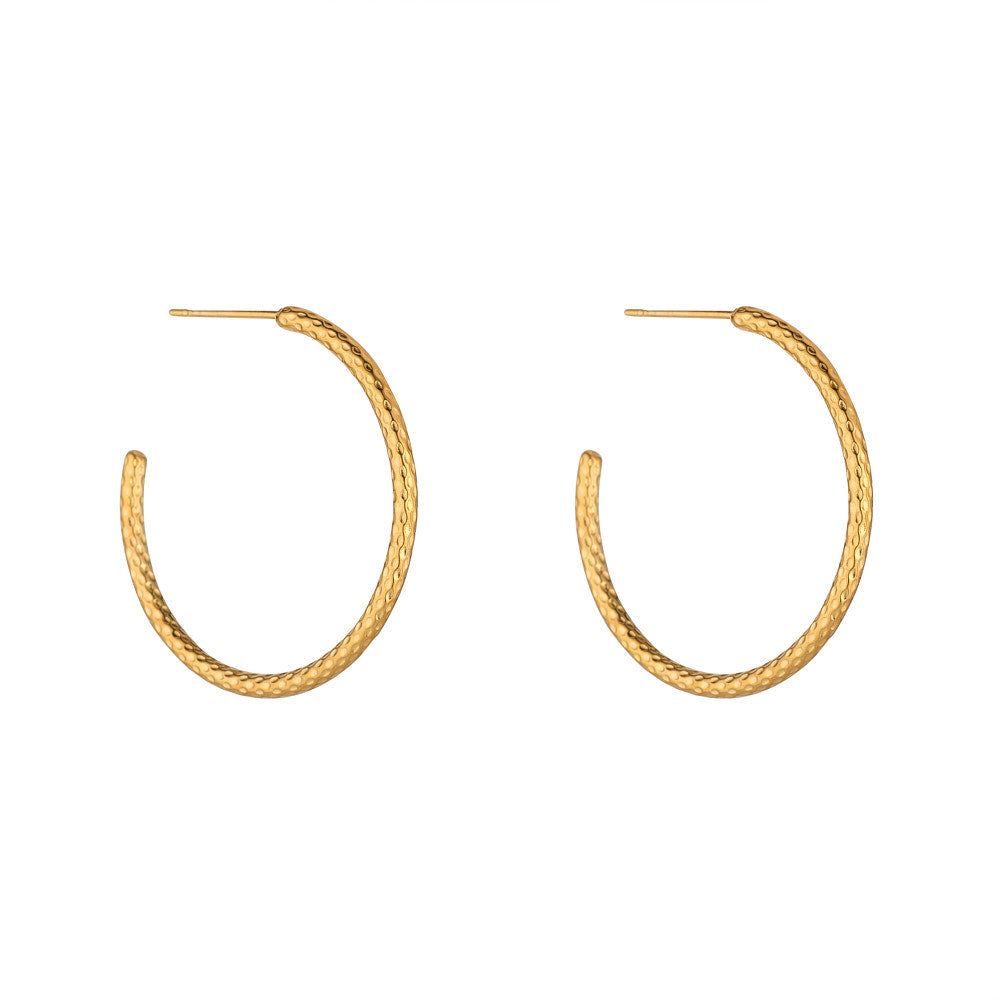 Avalynn Gold 30mm Hoop Earrings