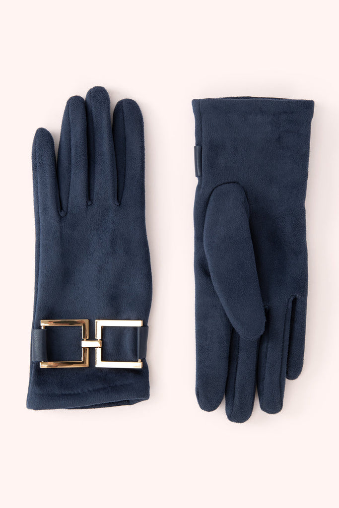 Powder Dana Navy Suede Gloves