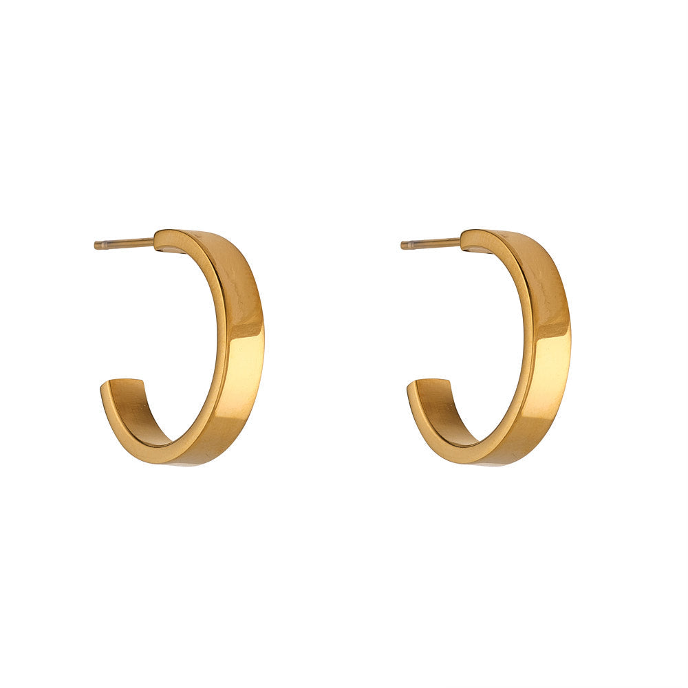 Kaisley 19mm Gold Hoop Earrings
