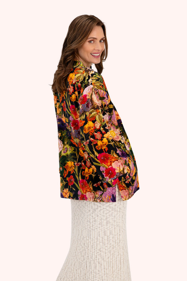 Powder Midnight Posy Velvet Jacket
