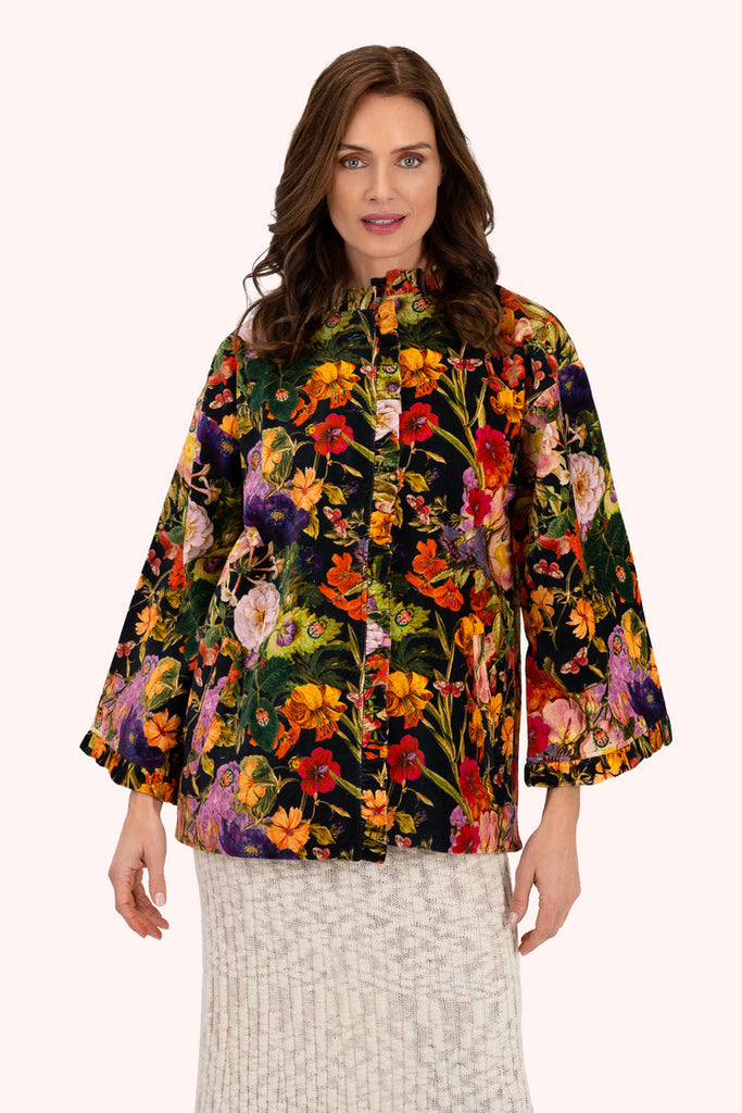 Powder Midnight Posy Velvet Jacket