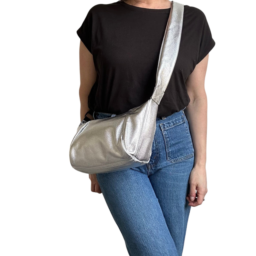Brixton Silver Crossbody Slingbag