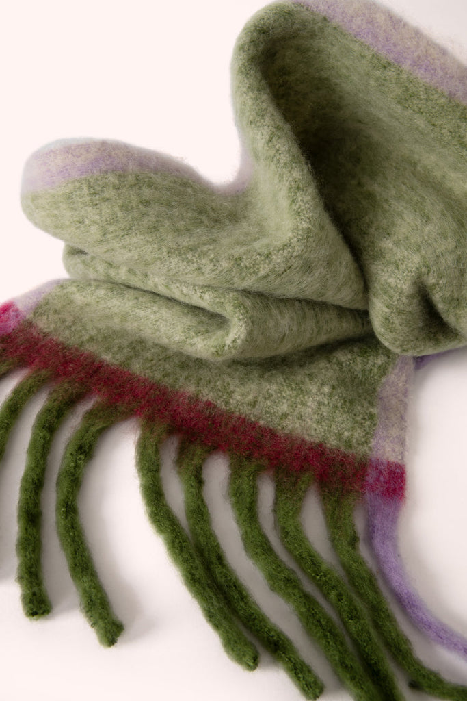 Powder Aria Sage Mix Cosy Scarf