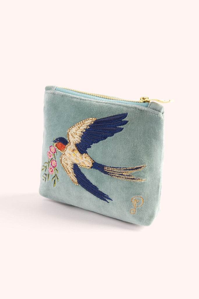 Powder Swooping Swallows Small Pouch