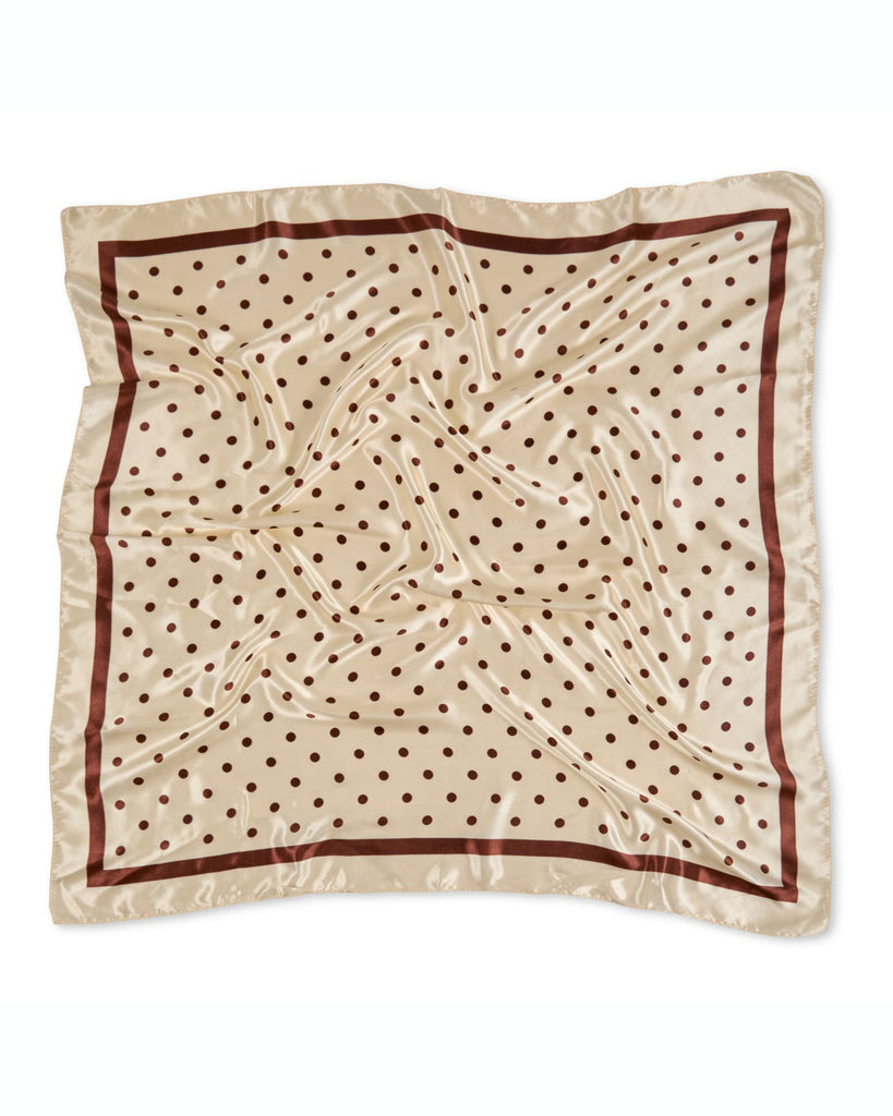 Wren Butter Small Spot Neck Scarf