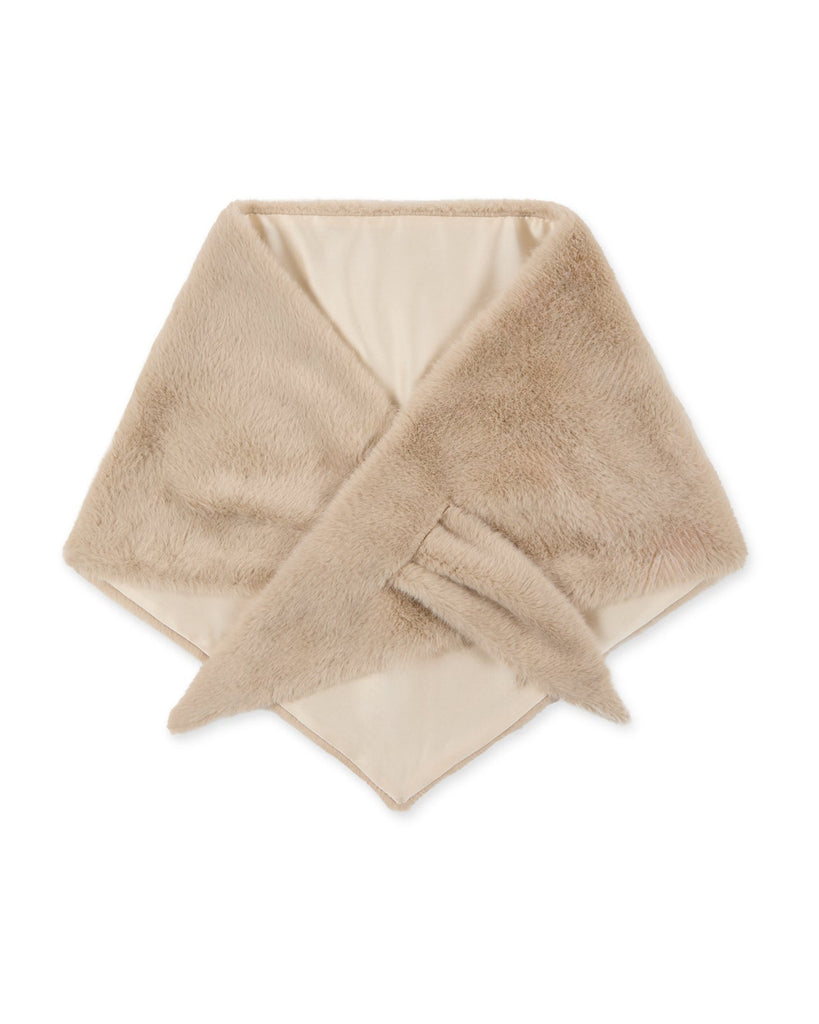 Nova Faux Fur Cream Scarf