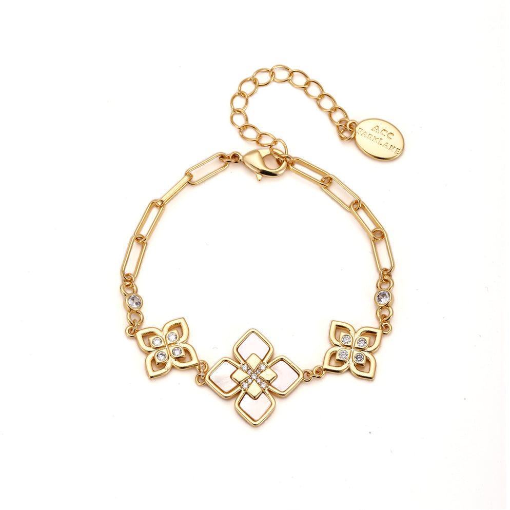 Gold & Crystal Club Bracelet
