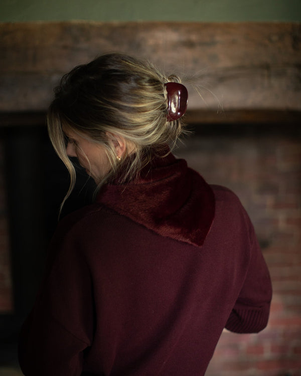 Chilham Merlot Hair Claw