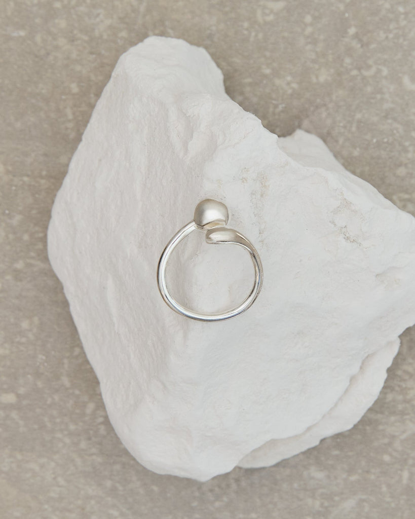 Open Ball Silver Ring