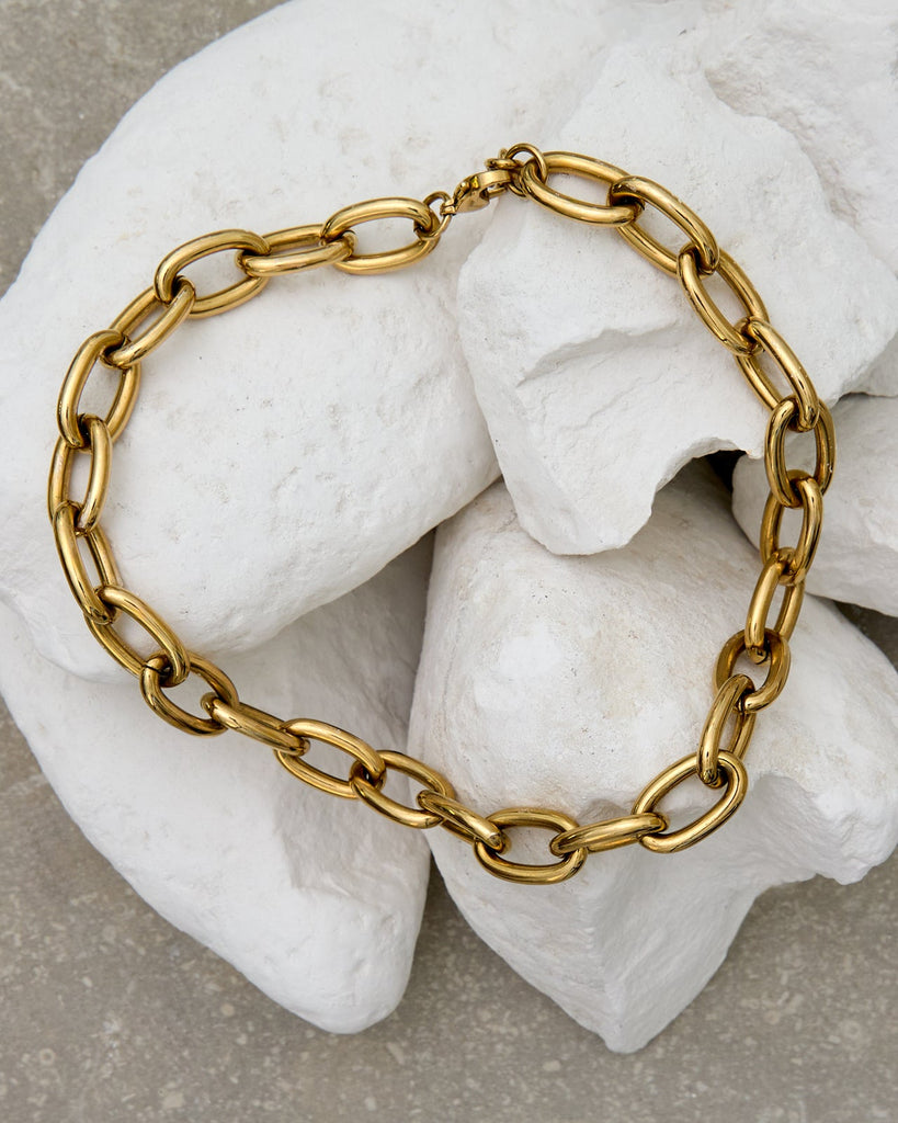 Chunky Link Gold Necklace