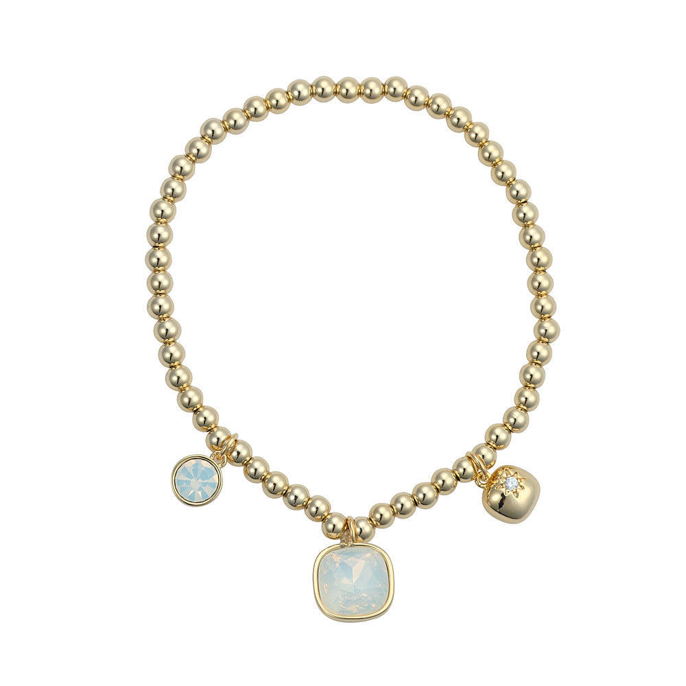 Sasha Gold & White Opal Bracelet