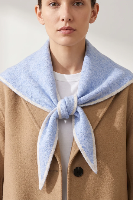 Blue & Cream Triangle Heavyweight Scarf
