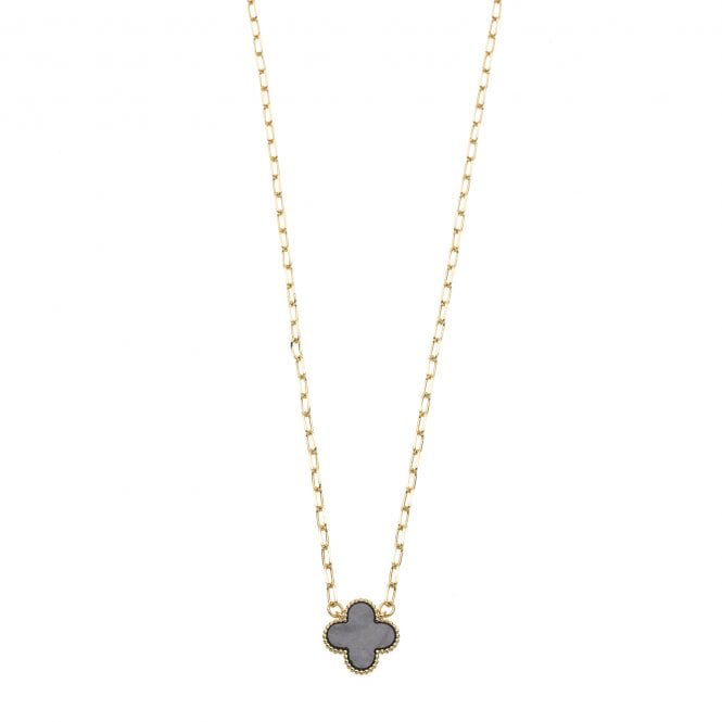 Gold & Charcoal Club Necklace