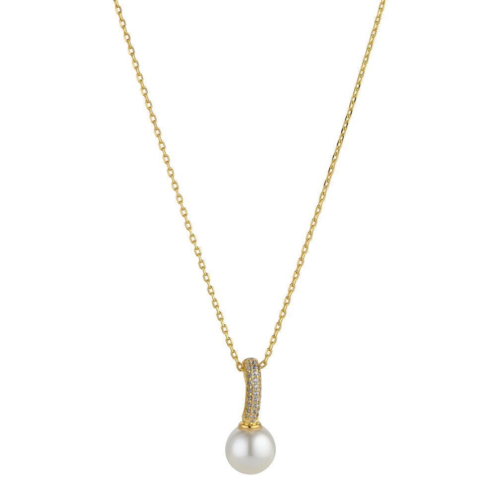 Nalani Gold Pearl Pendant Necklace