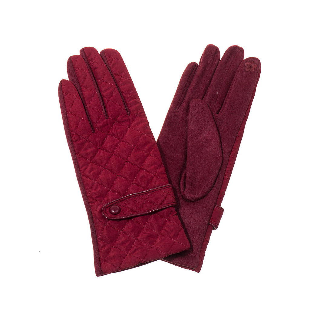 Wild Orchid Quilted Gloves