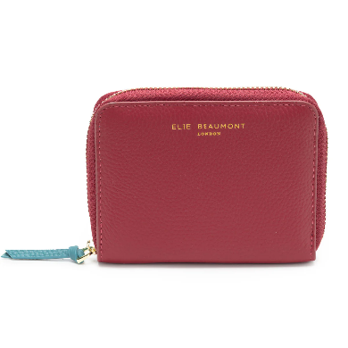 Wine Elie Beaumont Leather Purse