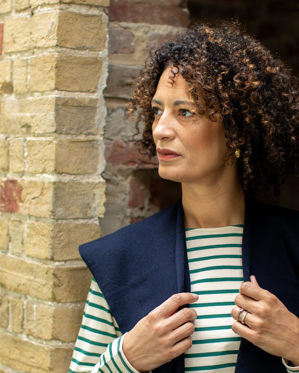 Tori Dark Navy Shrug Scarf