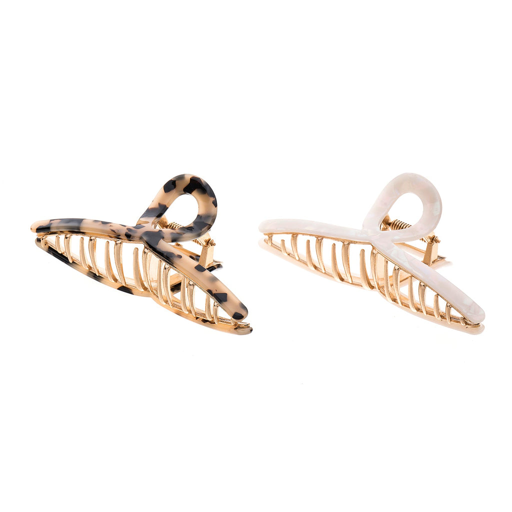 Marble & Gold Hair Grip