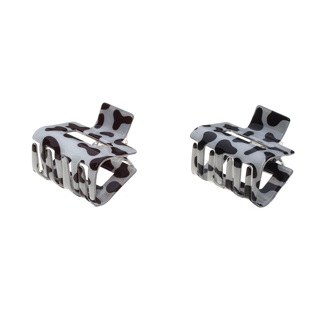 Small Cow Print Hair Clip