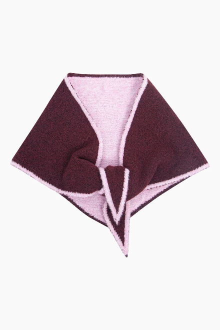 Berry & Pink Triangle Heavyweight Scarf