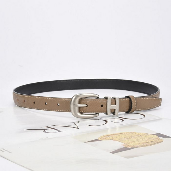 Taupe H Buckle Belt