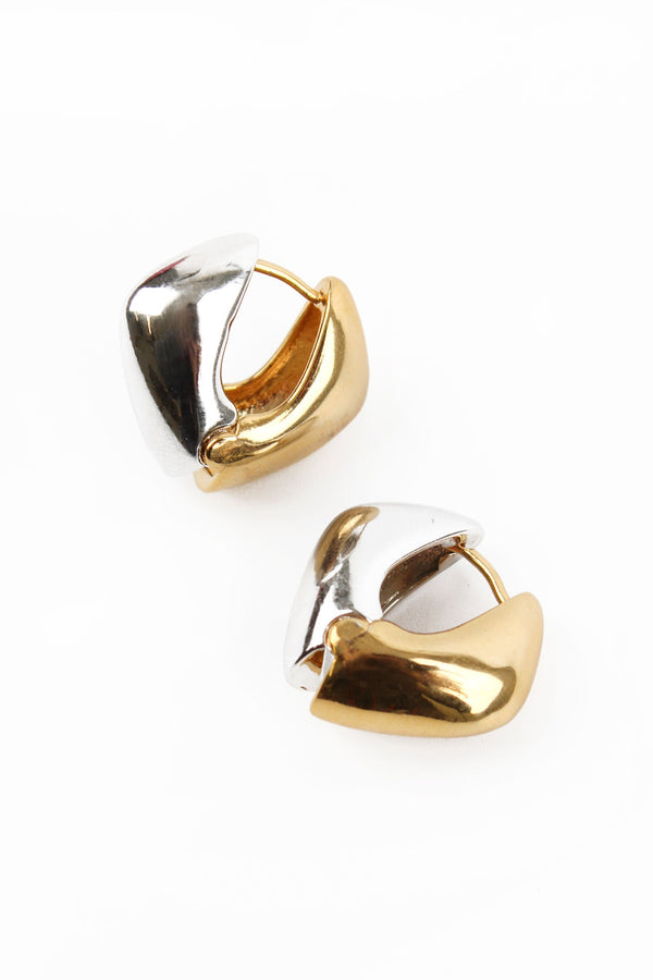 Gold & Silver Statement Hoop Earrings