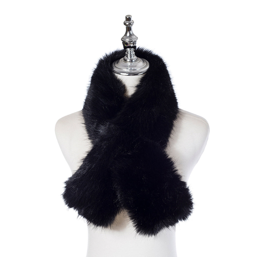 Ebony Faux Fur Scarf